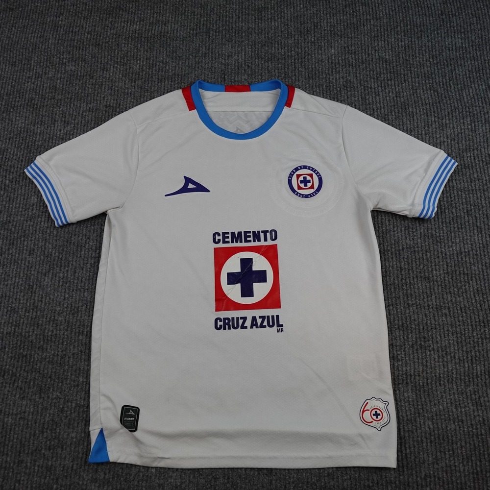 Cruz Azul Jersey Mens Medium White Liga MX Soccer Pirma Cemento Caliente 24/25